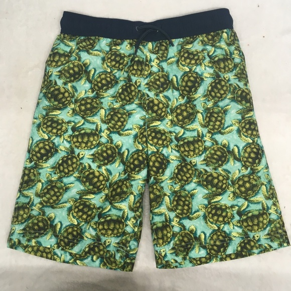 lands end boys swim trunks